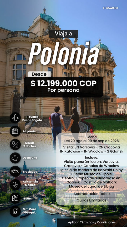 Polonia Imperial: Un Viaje al Corazón de Europa del Este desde Bogotá